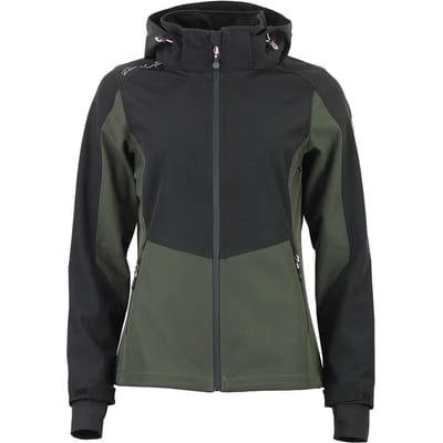 Dames capuchon zip hoodie mesh Peak Mountain Softshell