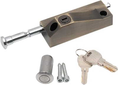 Deurslot - Veiligheidsgrendel - Extra Beveiliging - Robuust Zinklegering - 7.4 Inch - Brons