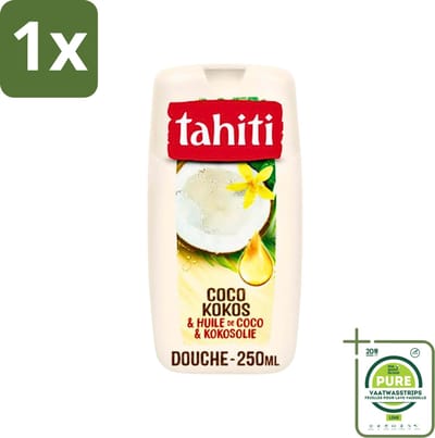 1 x Tahiti - Douchegel - Kokos & Kokosolie - Hydraterend - 250 ml - Douchegel - Kokos - Kokosolie - Hydraterend - Verzorgend