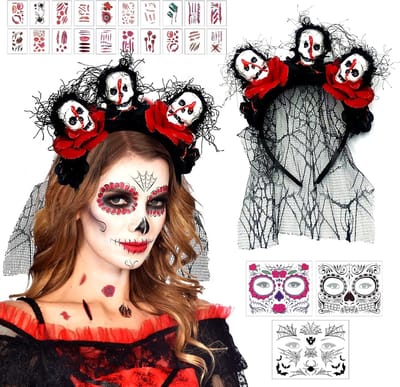 Solacis Halloween Decoratie - Haarband - Halloween versiering - Horror - Eng - Must have voor halloween!