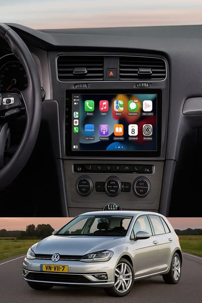 ADIVOX 10.1 inch T1 geschikt voor VW Golf 7 2013-2018 Android 15 2GB/32GB Quad Core CarPlay/Auto/Wifi/RDS/DSP/NAV