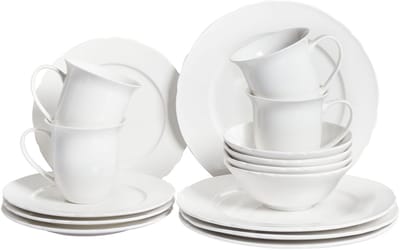 ELDERBERRY - Servies set van 16 - Wit - Porselein