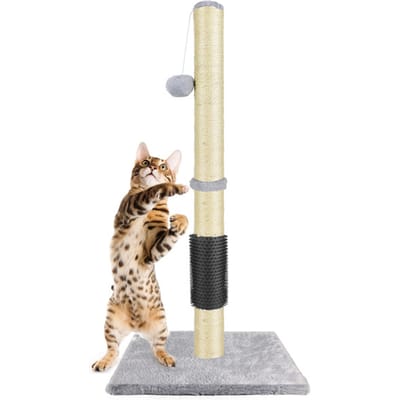 Krabpaal voor katten, zwaardhennep, krabpaal met hoge dichtheid, krabpaal speelgoed, huisdierbenodigdheden, klimrek 40cm/80cm
