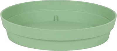 EDA Bloempot onderschaal Toscane - kunststof - groen - D28 cm - opvangschalen