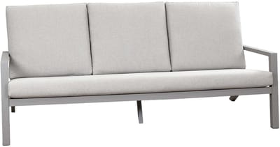 Loungebank Bezano | 3-persoons | Taupe & Champagne | Aluminium