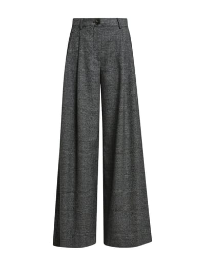 Essentiel Antwerp Wide Leg Pants Pantalons Grijs Kollection