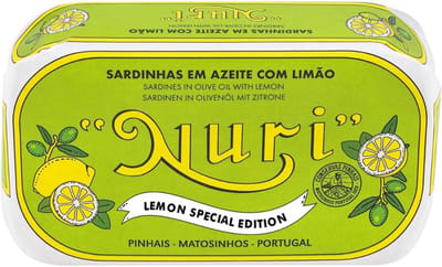 Nuri Sardines in olijfolie en citroen - handingelegd en gekruid