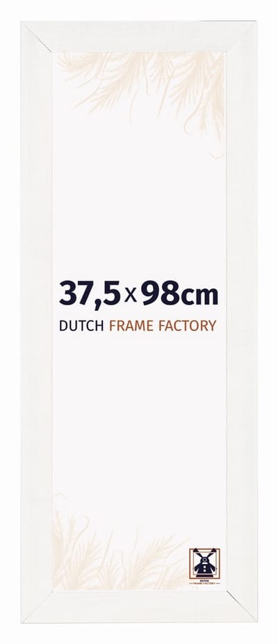 Fotolijst 37,5x98 cm - MDF - Wit Geveegd - Praag