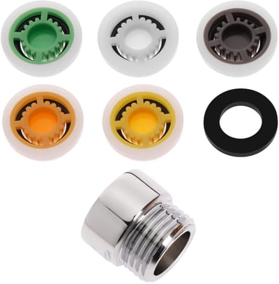 Dailygoods - Douche Flow Reducer - Waterbesparing - 5 Stuks - Stroombegrenzer - Verstelbare debieten - Geschikt voor elke douchekop - G1/2 adapter