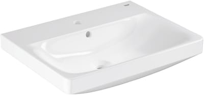 Grohe Euro Ceramic Wastafel - 60x47cm - met kraangat - met overloop - alpine wit