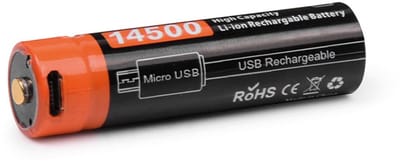 Orcatorch 750mah Usb Batterij Zilver