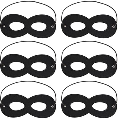 Dailygoods- Oogmasker 6 Stuks - Kostuumaccessoires - Verkleedaccessoires - Carnaval - Halloween - Vilten Materialen - Masker