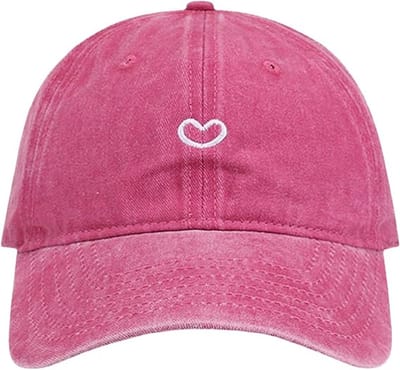 Hoed - Baseball cap heren - Zonnehoed dames - Zomer petje - Ponytail Baseball Cap - Verstelbare Baseball Cap voor Dames - Vintage Hoed - Baseball Cap met Bescherming tegen de Zon - Met Ponytail Gat - Geschikt voor buitensporten(Rozerood)