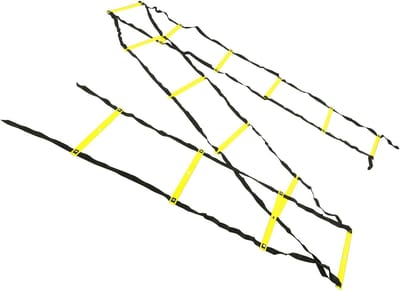 Trainingsladder - Voetenwerk Snelheidsladder - Verbeteren Voetenwerk - Duurzaam PP Materiaal - 7 Meter 14 Sporten - Geel