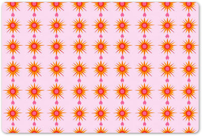 Placemats 45x30 cm - Placemat kunststof - 1 stuk - Zon - Motief - Roze - Borden onderleggers - Decoratie voor op tafel - Keuken tafeldecoratie accessoires - Vinyl onderlegger - Tafelversiering