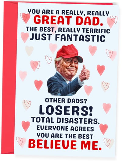 You Are A Really Great Dad - Vaderdagkaart - Grappige kaart papa - Vaderdagcadeau - Humor wenskaart vader - Ansichtkaart (10x15 cm incl. envelop)