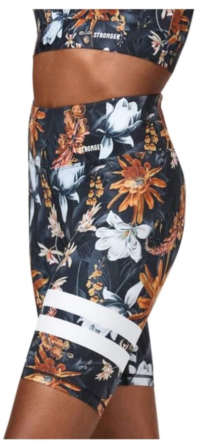 Stronger - Siam Bike Shorts - Sportshort - Dames - Bloemen - Maat S