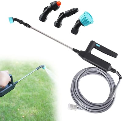 Elektrische Drukspuit - Draagbare Elektrische Plantensproeieoor - met 3 Sproeiers en 5 m Slang - USB-opladen - voor Tuin, Terras en Gazon
