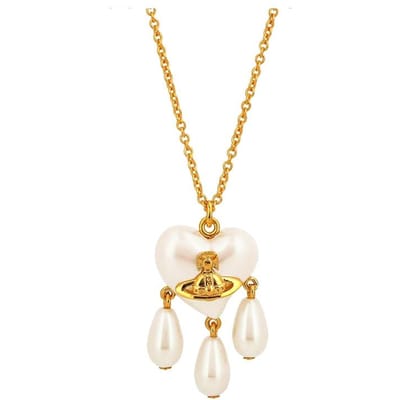 Vivienne Westwood 6301012t 02p103 Amaya Parelketting 6301012T 02P103 beige