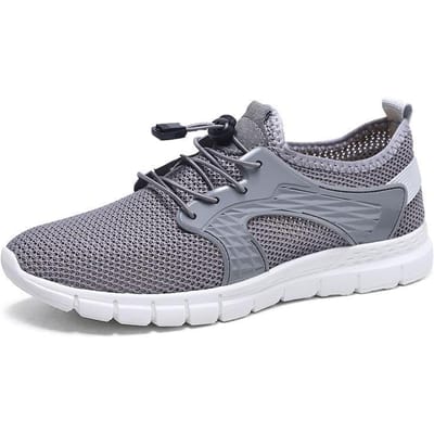 Heren Mesh Schoenen Zomer Ademend Dunne Holle Sandalen Mesh Rijden Mesh Lichtgewicht Oefening Vrije Tijd Mesh Oppervlak Schoenen 45 grijze kleur
