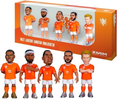Voetbal Sterren Figuren - Verzamelbeeldjes Set - Hobby Verzamelen - Officiële Licentie - 5 Figuren 7 cm - Meerkleurig