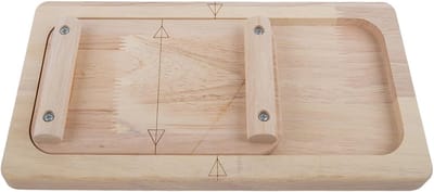 Vingerarmworsteltrainer Blok - Hand Grip Trainer - Kracht Opbouwen - Massief Houten Ontwerp - 28 x 14 cm - Houtkleur