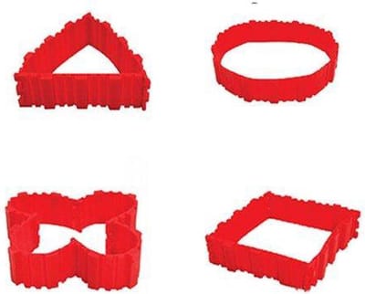 Jumada - Snake cake vorm - Siliconen bakvorm - Bakspullen - Bakvormen - 4 stuks - Koken - Rood