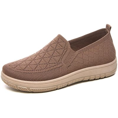 Schoenen voor Dames Nieuwe Zomerstijl Eénpoot Oude Pekinese Stofschoenen, Lage Mond Platte Schoenen Zachte Zool Comfortabel en Veelzijdig Moeder Schoenen 41 brown