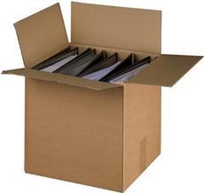 SMARTBOXPRO Verzenddoos voor mappen, bruin, voor 4-5 mappen