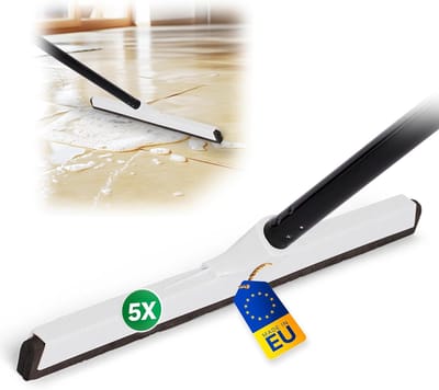 Novaliv 5X watertrekker vloer douchewagen met telescoop kunststof 43cm douchetrekker douchevloertrekker raam professionele watertrekker raamtrekker trekker watertrekker