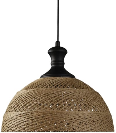 Bamyum Yimpi Hanglamp Industrieel Textiel Ø30 cm, Vintage Hanglamp, E27 Pendellamp
