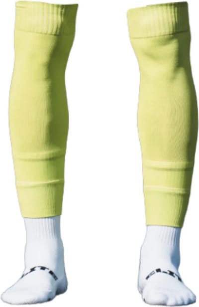 Voetbal Sleeves Sok - Neon Geel - Proskary - Voetloze sokken