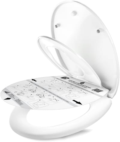 DomuSPA WC bril - met Soft-Close Mechanisme - Antibacteriële Toiletbril - Volwassenen en kinderen - Quick Release Functie - WC bril verkleiner
