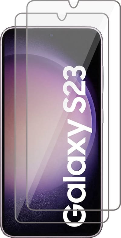 Screenprotector geschikt voor Samsung Galaxy S23 - Gehard Glas Beschermglas Tempered Glass Screen Protector - 2 Stuks