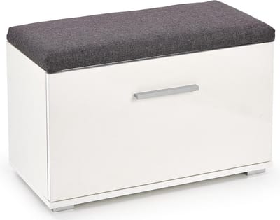 Schoenenbank Lima 45 cm hoog in hoogglans wit