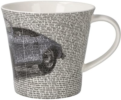 Goebel - Saxa | Koffie / Thee Mok Porsche 356 Aquamarine | Beker - porselein - 350ml - 2 stuks