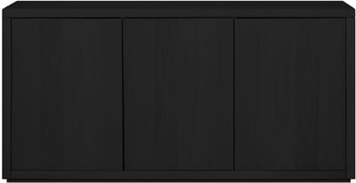 Chester Dressoir Zwart Eikenhout | 3 Deuren | Luxe Design | Push-to-Open