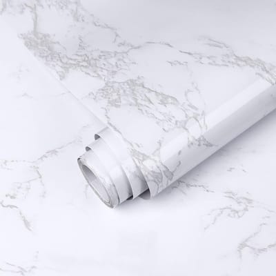 Dailygoods- Marmer Behang Zelfklevend - Marmer Contact Papier - Vinyl Film - 90x600cm - Renovatie Meubels - Natuurlijke Textuur - Contactpapier