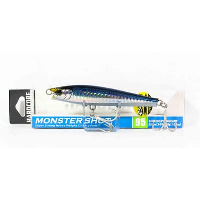 Yo Zuri Duel Hardcore Monster Shot 95 Zinkende Kunstaas F1196-HSMA (1659) gray