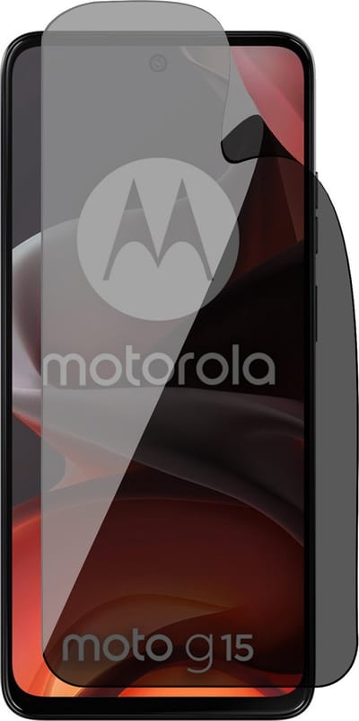 Privacy Screenprotector geschikt voor Motorola Moto G15 / G15 Power - 1x FlexGuard Screen Protector