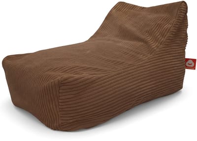 Whoober Bali – Lounge Zitzak – Donkerbruin dik ribfluweel – Comfortabel & Duurzaam