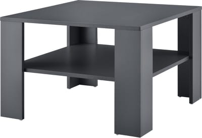 Salontafel Leiden vierkant 60x60x40 cm donkergrijs