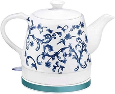 Waterkoker Keramiek - Theepot Waterkoker - Snel Water Koken - Dubbele Anti-Scald - 1.2 Liter - Wit