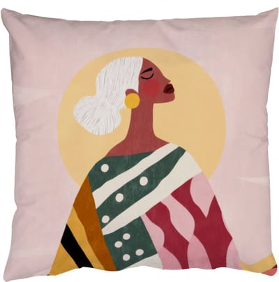 Sierkussens - Kussentjes Woonkamer - 50x50 cm - Vrouw - Zon - Kleurrijk