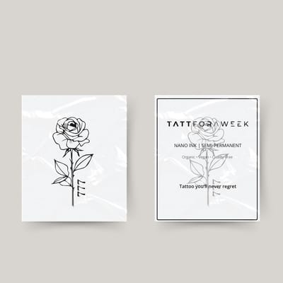 Tijdelijke tattoo roos 777 | Neptattoo volwassenen | Tijdelijke tattoo voor volwassenen | Temporary tattoo | Plaktattoos voor volwassenen | Neptattoos | Probeer zorgeloos een tattoo | tattforaweek
