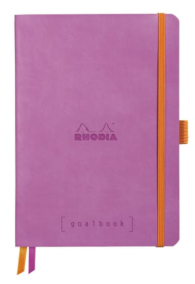 Rhodia Goalbook – A5 – 120 Bladen – Dotted – Ivoorkleurig Papier 90 g/m² – Elastieksluiting - Lila
