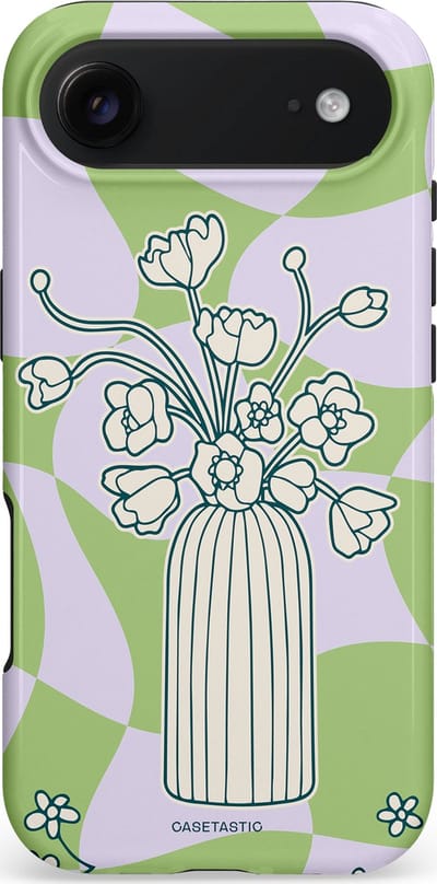 Casetastic hoesje geschikt voor Apple iPhone Air - MagSafe - Dubbellaagse bescherming - Bosje vol groen - Fashion Case - Lichtgrijs Beige