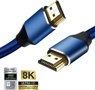 Phreeze - HDMI Kabel - HDMI 2.1 Kabel - Ultra High Speed - 8K 60Hz / 4K 144Hz / 120Hz - 48Gbps - HDR/eARC/ARC/Ethernet - HDMI naar HDMI - Geschikt voor PS5 Xbox TV Monitor - 1.8 Meter