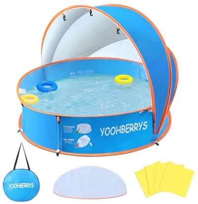 4-in-1 Pop-up Baby Kinderbadje met UV-bescherming en Muggennet - Draagbare Strandtent