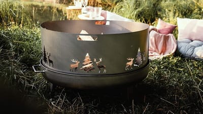 Vuurschaal Vonkenbescherming met Wildmotief - Ø 80 cm